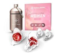 SCHALLWERK ® Women+ - Tapones para los oídos con protección auditiva, amortiguan el ruido y mantienen la calidad del sonido, tapones para los oídos, tapones para los oídos, aptos para música
