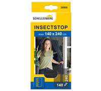 Schellenberg 20509 Mosquitera para puertas de balcón y terraza, montaje fácil sin taladrar, in orrea de fijación y pesos 140 x 240 cm, antracita