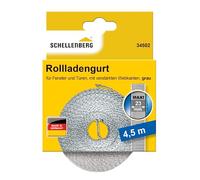 Schellenberg 34502 Cinta de persiana enrollable 23mm, 4,5m, gris