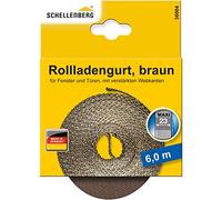 Schellenberg 36004 Correa de persiana Maxi 23 mm, 6 m, marrón