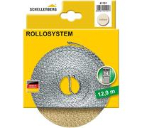 Schellenberg 41101 Cinta de persiana (14 mm de ancho, 12 m), color beige