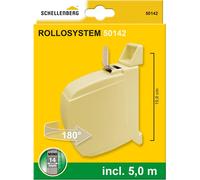 Schellenberg 50142 Enrollador, Carrete oscilante, incluida Cinta de persiana, Beige