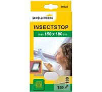 Schellenberg 50328 Mosquitera de protección para claraboyas con Cremallera, Lavable, Montaje rápido y Sencillo Desde el Interior, sin taladros, Incluye Banda de fijación, 150 x 180 cm, Blanco