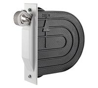 Schellenberg 50602 Juego de enrolladores en entrada con caja mural, cinta de persiana y placa de cubierta, distancia entre agujeros 118mm, blanco