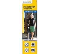 Schellenberg Mosquitera 50653 para puerta de balcón y terraza, montaje rápido, 95×220 cm, negro