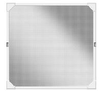 Schellenberg 50742 Mosquitera ventana magnética REFLECTION con privacidad y protección solar, tejido de aluminizado antracita, blanco, 100 x 120 cm