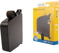 Schellenberg 50804 Enrollador de cinta atornillado para montaje en superficie, System Mini, in inta de persiana premontada 17 mm x 5.3 m de longitud, negro