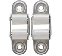 Schellenberg 51302 Guía para Cinta con Juntas persiana, Mini Standard, 40 mm, Blanco (Paquete de 2)
