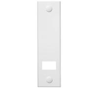 Schellenberg 53002 - Placa de cubierta de plástico resistente para enrollador de cinta de entrada, Maxi, 160 mm entre taladros, Blanco