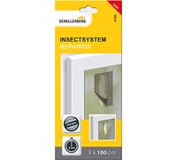 Schellenberg Cinta de reparación para mosquitera 57000 – Fibra de vidrio antracita 5 x 100 cm