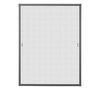 Schellenberg 70043 Mosquitera ventana PREMIUM, transparente, marco de aluminio, perfiles resistentes, antracita, 140 x 150 cm