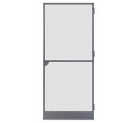 Schellenberg 70094 Puerta mosquitera para balcón, puerta de protección contra insectos, marco de aluminio premium, tela de fibra de vidrio, 100 x 215 cm, antracita