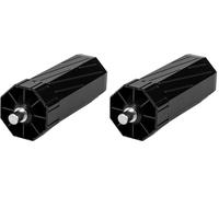 Schellenberg 80100 Repuestos de Persianas, Gris y Negro, 60 mm Diámetro 150mm Longitud (Paquete de 2)