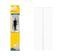 Schellenberg cortina magnética antiinsectos, 120x240 cm, blanca, poliéster, con velcro, ajustable para puertas de balcón y terraza, 50645