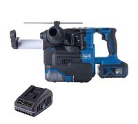 Scheppach BC-DH300DFS-X - Martillo perforador inalámbrico con sistema de extracción, 4 en 1, martillo cincelado, cincelar, taladrar con martillo y alineación | 2,8J/4440bpm | serie 20V-IXES | 10 años