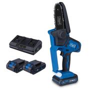 Scheppach C-PS100-X SET S Sierra de jardín inalámbrica con 2 baterías 20V 2 Ah y cargador doble