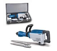 Scheppach DAB1600 Martillo Demoledor Eléctrico para Mampostería y Hormigón con Fuerza de Impacto de 50J, 1600W, Azul, Plata, Negro