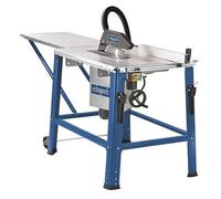 Scheppach HS120o Sierra de Mesa Reciprocante 2200W 230V con Hoja de 315mm, Extensión de Mesa, Guía Paralela y Ruedas para Maniobrabilidad
