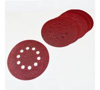 Scheppach Papel de lija para lijadora de hormigón CGP1200 | 5 x 2 unidades | 180 mm Ø K 40, K 80, K 120, K180, K 240 | discos abrasivos para lijadora de techo de pared