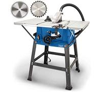Scheppach sierra circular de mesa hs100s, incluye 2 hojas - corte fino
