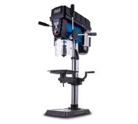 Scheppach Taladro de mesa TBM300Vario con profundidad de perforación de 80 mm, potencia de 750 W, portabrocas de 1-16 mm, velocidad de rotación 440 - 2580 min-1, pantalla digital, láser y LED, madera