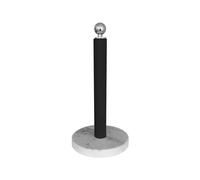 Scherlin Portarrollos de papel de cocina Negro. pomo plateado