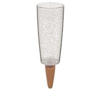 Scheurich Dispensador de Agua Copa XL, 1 x Transparente, cantidad de llenado de 500 ml, Bola de riego pequeña con pie de Arcilla, dispensador de Agua para Plantas y Flores, Tallo de Terracota