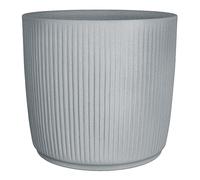 Scheurich Linetto 40 - Macetero Redondo de plástico Reciclado, Color Gris Piedra