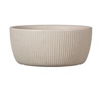 Scheurich Linetto Bowl 30 - Macetero Redondo de Color Arena, Fabricado con plástico Reciclado