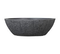 Scheurich Maceta, Color Negro pedregoso, 19.5 Pulgadas