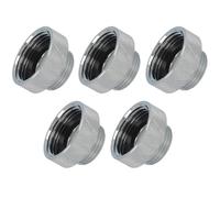 Schläfer 614115 | Adaptador de grifo macho hembra, rosca m22 x 1 interior x 1/2 exterior, reductor de latón compatible con aireador Neoperl de 5 piezas.