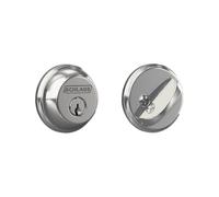 Schlage B60N625 Deadbolt, Keyed 1 Side, Bright Chrome by Schlage Lock Company
