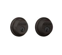 Schlage B62N716 - Cerrojo de seguridad con llave de 2 lados, bronce envejecido