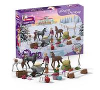 Schleich Calendario Adviento HORSE CLUB 2025 – Milagro Navidad, Sofia articulada, 3 potros, 34 pz