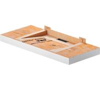 Schlüter® KERDI BOARD WW: Juego de elementos de encastre para lavamanos, diseñado para grifos de pared, con dimensiones de 1170 x 520 x 85 mm