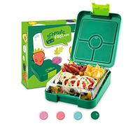 schmatzfatz Easy - Fiambrera Infantil, Caja bento con Compartimentos Variables, táper (Verde)