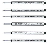 Schmidt: P8127 - Recambio para bolígrafo de punta redonda, tinta negra, 6 unidades