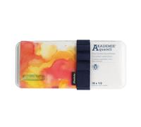 Schmincke Acuarela compacta Academia 75 791 097 – 18 x 1/2 tazos, alta resistencia a la luz
