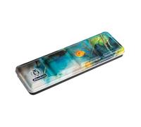 Schmincke Academia Aquarell 75825097 - Caja de Colores Impresa con diseño de Acuarela (12 mitades, Espacio para 12 tazones adicionales)