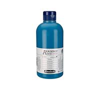 Schmincke - AKADEMIE® Acryl color, Turquesa 500 ml, 23450028, pintura acrílica para artistas, brillante, muy resistente a la luz y sin cadmio, técnica mixta