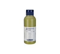 Schmincke - AKADEMIE® Acryl color, Verde oliva 250 ml, 23558027, pintura acrílica para artistas, brillante, muy resistente a la luz y sin cadmio, técnica mixta