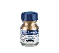 Schmincke - Aqua-Bronze, Oro pálido, 20 ml, 15 813 032, efectos metálicos brillantes sobre pinturas al gouache y a la acuarela, papel, cartón, tabla de pintura, lienzo