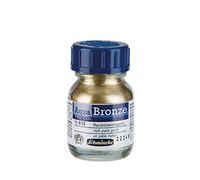 Schmincke - Aqua-Bronze, oro pálido intenso, 20 ml, 15 812 032, efectos metálicos brillantes sobre témperas y acuarelas, papel, cartón, tabla de pintar, lienzo