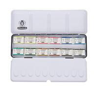 Schmincke Caja de Pinturas HORADAM AQUARELL – 12 acuarelas finas, caja de metal