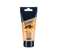Schmincke - College® Linol, Colores de linóleo para artistas. Amarillo anaranjado en tubo de 75 ml, 39250013, tinta de linóleo a base de agua con bajo olor, resistente a la luz, impresión uniforme