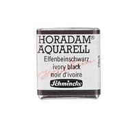 Schmincke - HORADAM® AQUARELL - acuarelas para artistas, 780 negro marfil, 14 780 044, 1/2 godet