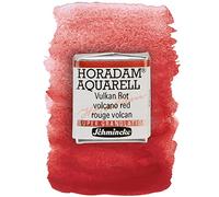 Schmincke - HORADAM® AQUARELL, Super granulación, 14 913 044 Rojo Volcán, 1/2 godets, tonos de color muy fuertemente granulantes, acuarelas supergranulantes más finas