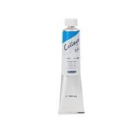 Schmincke - Óleo College®, College® Cyan en tubo de 200 ml, 31430015, Colores al óleo para artistas, pigmentos para artistas probados y aceites vegetales naturales, buena resistencia a la luz