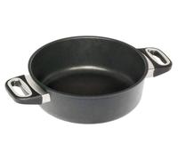 Schmortopf de 24 cm, de aluminio fundido, con una altura de 8 cm, una base de 18 cm y una capacidad de 3 litros