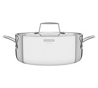 Schmortopf Grano de 24 cm (4,4 litros), de acero inoxidable, con tapa
